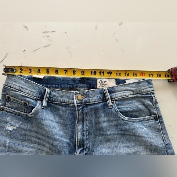 Cosmic Blue Love Jean Shorts - Picture 7 of 8